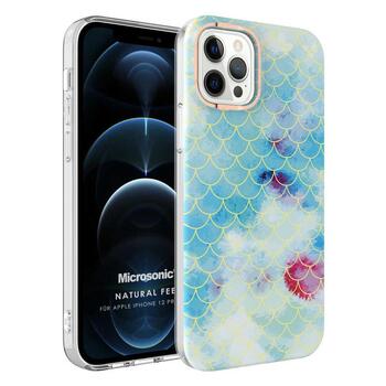 Microsonic Apple iPhone 12 Pro Natural Feel Desenli Kılıf Fish Scale