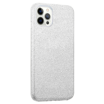 Microsonic Apple iPhone 12 Pro Kılıf Sparkle Shiny Gümüş