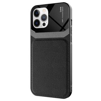 Microsonic Apple iPhone 12 Pro Kılıf Uniq Leather Siyah