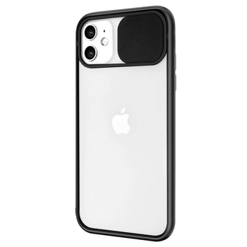 Microsonic Apple iPhone 12 Kılıf Slide Camera Lens Protection Siyah