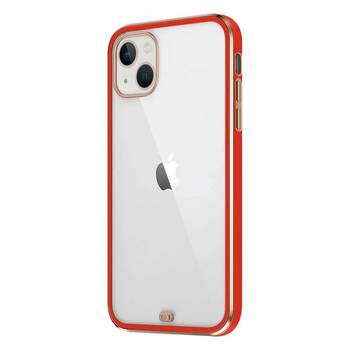 Microsonic Apple iPhone 13 Kılıf Laser Plated Soft Kırmızı