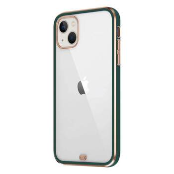 Microsonic Apple iPhone 13 Kılıf Laser Plated Soft Koyu Yeşil