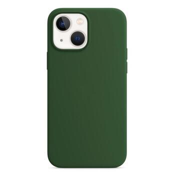 Microsonic Apple iPhone 13 Mini Kılıf Liquid Lansman Silikon Koyu Yeşil