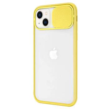 Microsonic Apple iPhone 13 Mini Kılıf Slide Camera Lens Protection Sarı