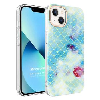 Microsonic Apple iPhone 13 Natural Feel Desenli Kılıf Fish Scale Microsonic Apple iPhone 13 Natural Feel Desenli Kılıf Fish Scale