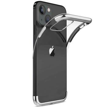 Microsonic Apple iPhone 13 Kılıf Skyfall Transparent Clear Gümüş