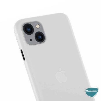 Microsonic Apple iPhone 13 Kılıf Peipe Matte Silicone Beyaz