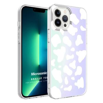 Microsonic Apple iPhone 13 Pro Braille Feel Desenli Kılıf Cow