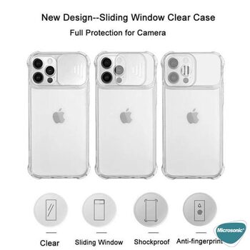 Microsonic Apple iPhone 13 Pro Kılıf Chill Crystal Şeffaf