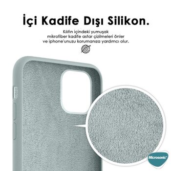 Microsonic Apple iPhone 13 Pro Max Kılıf Liquid Lansman Silikon Bordo