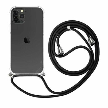 Microsonic Apple iPhone 13 Pro Max Kılıf Neck Lanyard Siyah
