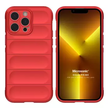 Microsonic Apple iPhone 13 Pro Max Kılıf Oslo Prime Kırmızı