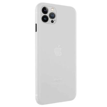 Microsonic Apple iPhone 13 Pro Max Kılıf Peipe Matte Silicone Beyaz