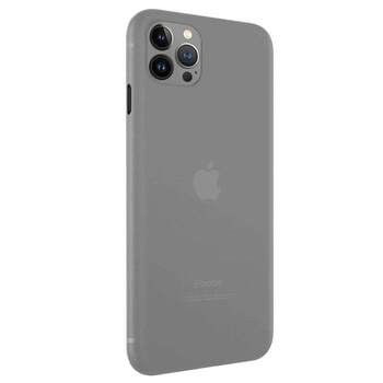 Microsonic Apple iPhone 13 Pro Max Kılıf Peipe Matte Silicone Gri
