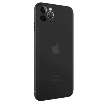 Microsonic Apple iPhone 13 Pro Max Kılıf Peipe Matte Silicone Siyah