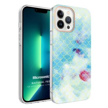 Microsonic Apple iPhone 13 Pro Natural Feel Desenli Kılıf Fish Scale Microsonic Apple iPhone 13 Pro Natural Feel Desenli Kılıf Fish Scale