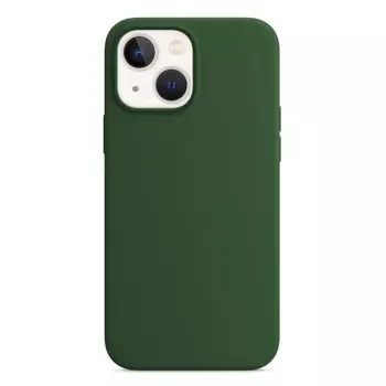 Microsonic Apple iPhone 14 Kılıf Liquid Lansman Silikon Koyu Yeşil