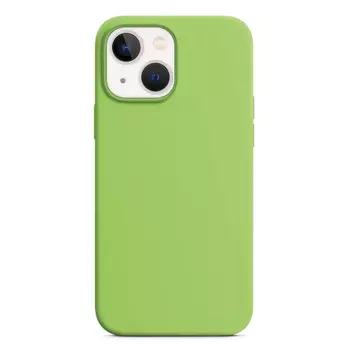 Microsonic Apple iPhone 14 Plus Kılıf Liquid Lansman Silikon Açık Yeşil