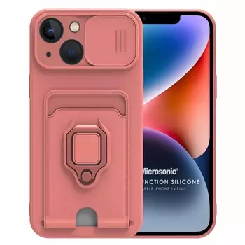 Microsonic Apple iPhone 14 Plus Kılıf Multifunction Silicone Pembe Microsonic Apple iPhone 14 Plus Kılıf Multifunction Silicone Pembe