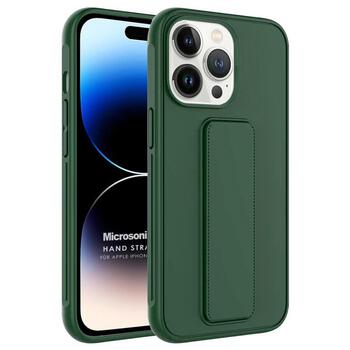 Microsonic Apple iPhone 14 Pro Kılıf Hand Strap Koyu Yeşil