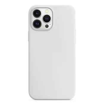 Microsonic Apple iPhone 14 Pro Kılıf Liquid Lansman Silikon Beyaz