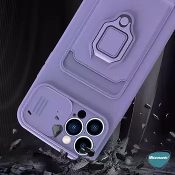 Microsonic Apple iPhone 14 Pro Kılıf Multifunction Silicone Kırmızı