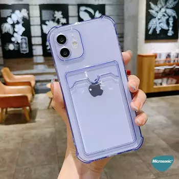 Microsonic Apple iPhone 14 Pro Max Card Slot Shock Kılıf Şeffaf