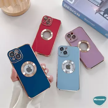 Microsonic Apple iPhone 14 Pro Max Kılıf Flash Stamp Mavi