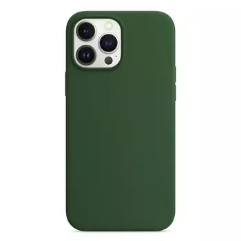 Microsonic Apple iPhone 14 Pro Max Kılıf Liquid Lansman Silikon Koyu Yeşil
