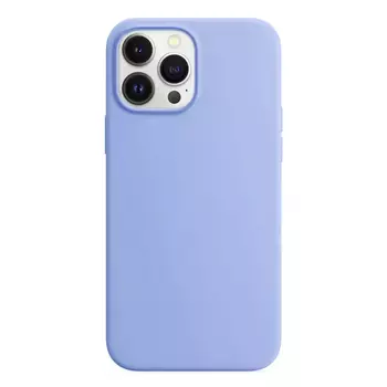 Microsonic Apple iPhone 14 Pro Max Kılıf Liquid Lansman Silikon Mavi