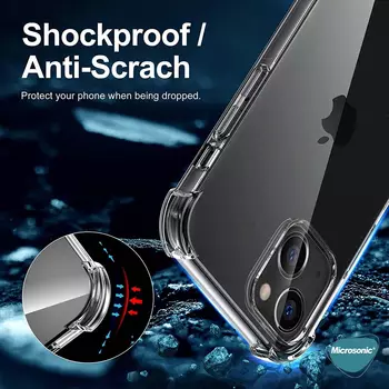 Microsonic Apple iPhone 15 Kılıf Shock Absorbing Şeffaf