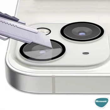 Microsonic Apple iPhone 15 Plus Kamera Lens Koruma Camı