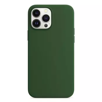 Microsonic Apple iPhone 15 Pro Kılıf Liquid Lansman Silikon Koyu Yeşil