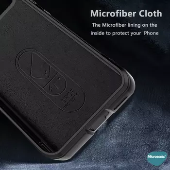 Microsonic Apple iPhone 15 Pro Max Kılıf Oslo Prime Siyah
