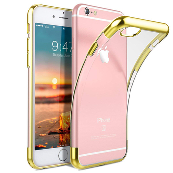 Microsonic Apple iPhone 6 Kılıf Skyfall Transparent Clear Gold Microsonic Apple iPhone 6 Kılıf Skyfall Transparent Clear Gold