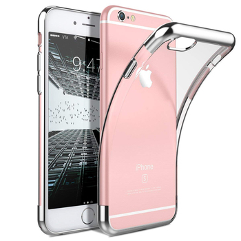 Microsonic Apple iPhone 6 Kılıf Skyfall Transparent Clear Gümüş