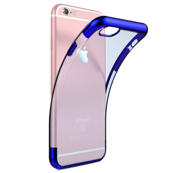 Microsonic Apple iPhone 6 Kılıf Skyfall Transparent Clear Mavi