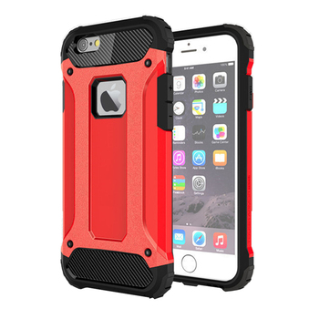 Microsonic Apple iPhone 6 Plus Kılıf Rugged Armor Kırmızı