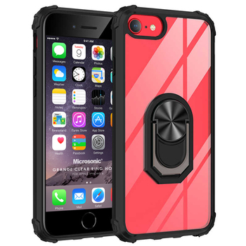 Microsonic Apple iPhone 6S Kılıf Grande Clear Ring Holder Siyah Microsonic Apple iPhone 6S Kılıf Grande Clear Ring Holder Siyah