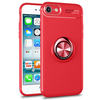 Microsonic Apple iPhone 6S Kılıf Kickstand Ring Holder Kırmızı Microsonic Apple iPhone 6S Kılıf Kickstand Ring Holder Kırmızı