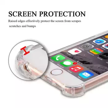 Microsonic Apple iPhone 6S Kılıf Anti Shock Silikon Şeffaf