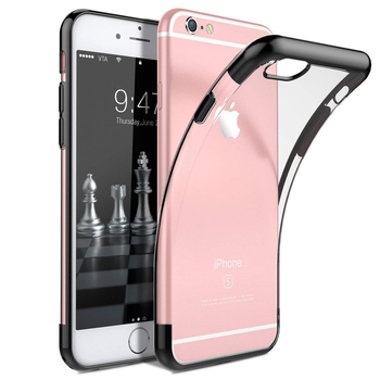 Microsonic Apple iPhone 6S Kılıf Skyfall Transparent Clear Siyah