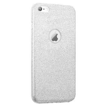 Microsonic Apple iPhone 6S Kılıf Sparkle Shiny Gümüş
