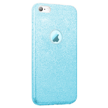 Microsonic Apple iPhone 6S Kılıf Sparkle Shiny Mavi