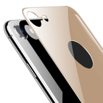 Microsonic Apple iPhone 7 Arka Tam Kaplayan Temperli Cam Koruyucu Gold