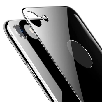 Microsonic Apple iPhone 7 Arka Tam Kaplayan Temperli Cam Koruyucu Siyah
