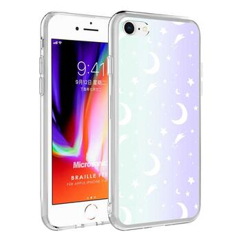 Microsonic Apple iPhone 7 Braille Feel Desenli Kılıf Moon Microsonic Apple iPhone 7 Braille Feel Desenli Kılıf Moon