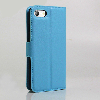 Microsonic Apple iPhone 7 Cüzdanlı Deri Kılıf Mavi