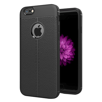 Microsonic Apple iPhone 7 Kılıf Deri Dokulu Silikon Siyah Microsonic Apple iPhone 7 Kılıf Deri Dokulu Silikon Siyah