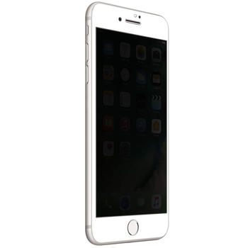 Microsonic Apple iPhone 7 Invisible Privacy Kavisli Ekran Koruyucu Beyaz